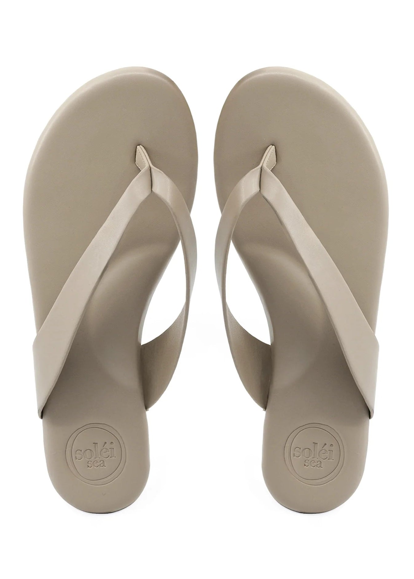 Solei Sea Bowie Thong Sandal | White Pepper