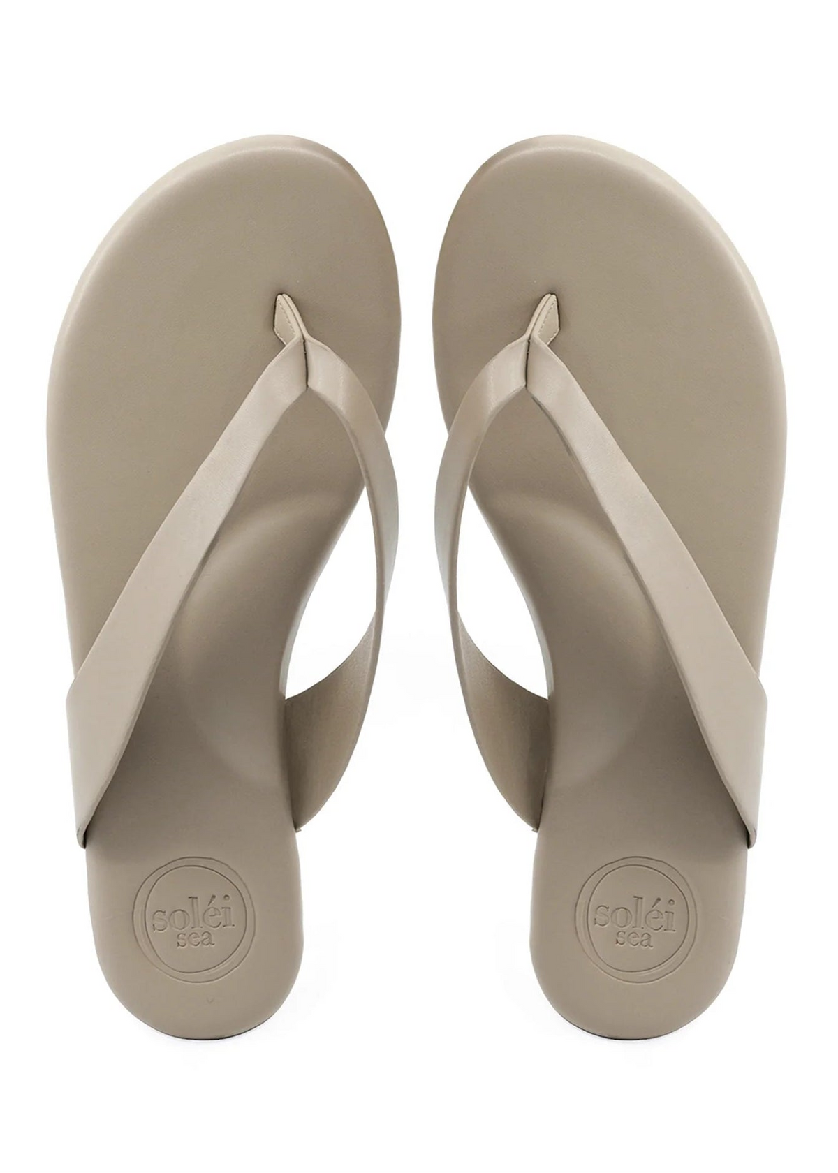 Solei Sea Bowie Thong Sandal | White Pepper