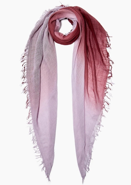 Chocolate Truffle Dip-Dyed Cashmere And Silk Scarf