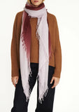 Chocolate Truffle Dip-Dyed Cashmere And Silk Scarf