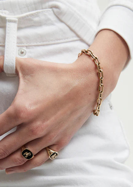 Adina Reyter 5.3mm Italian Chain Link Bracelet 14k Yellow Gold