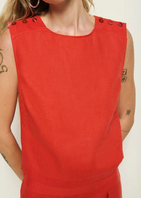 Nation LTD Cara Tank | Aurora Red