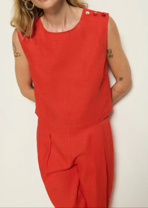 Nation LTD Cara Tank | Aurora Red