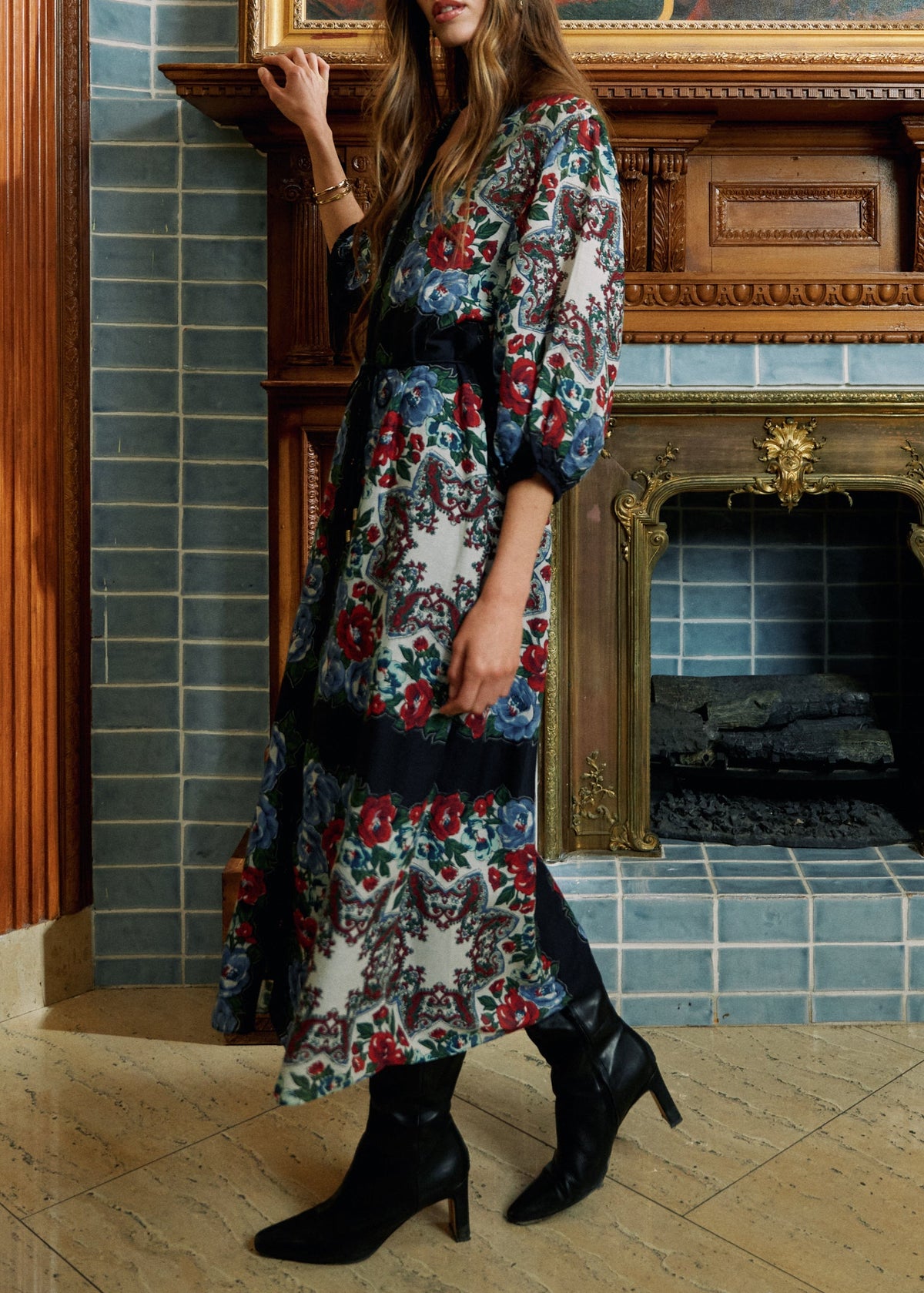 Cleobella Lyra Ankle Dress | Soir Print