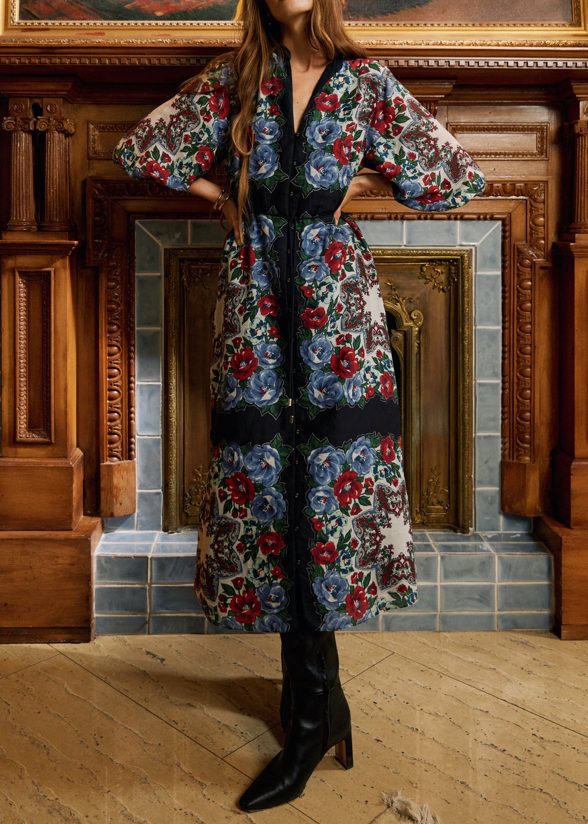 Cleobella Lyra Ankle Dress | Soir Print