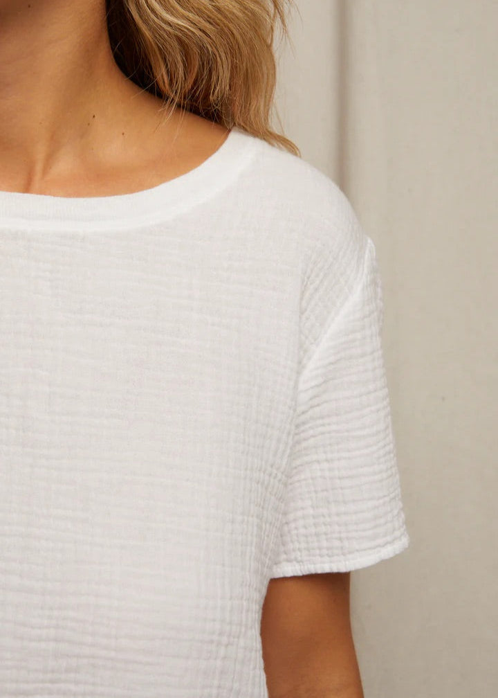 Perfect White Tee Charlotte Double Gauze Tee