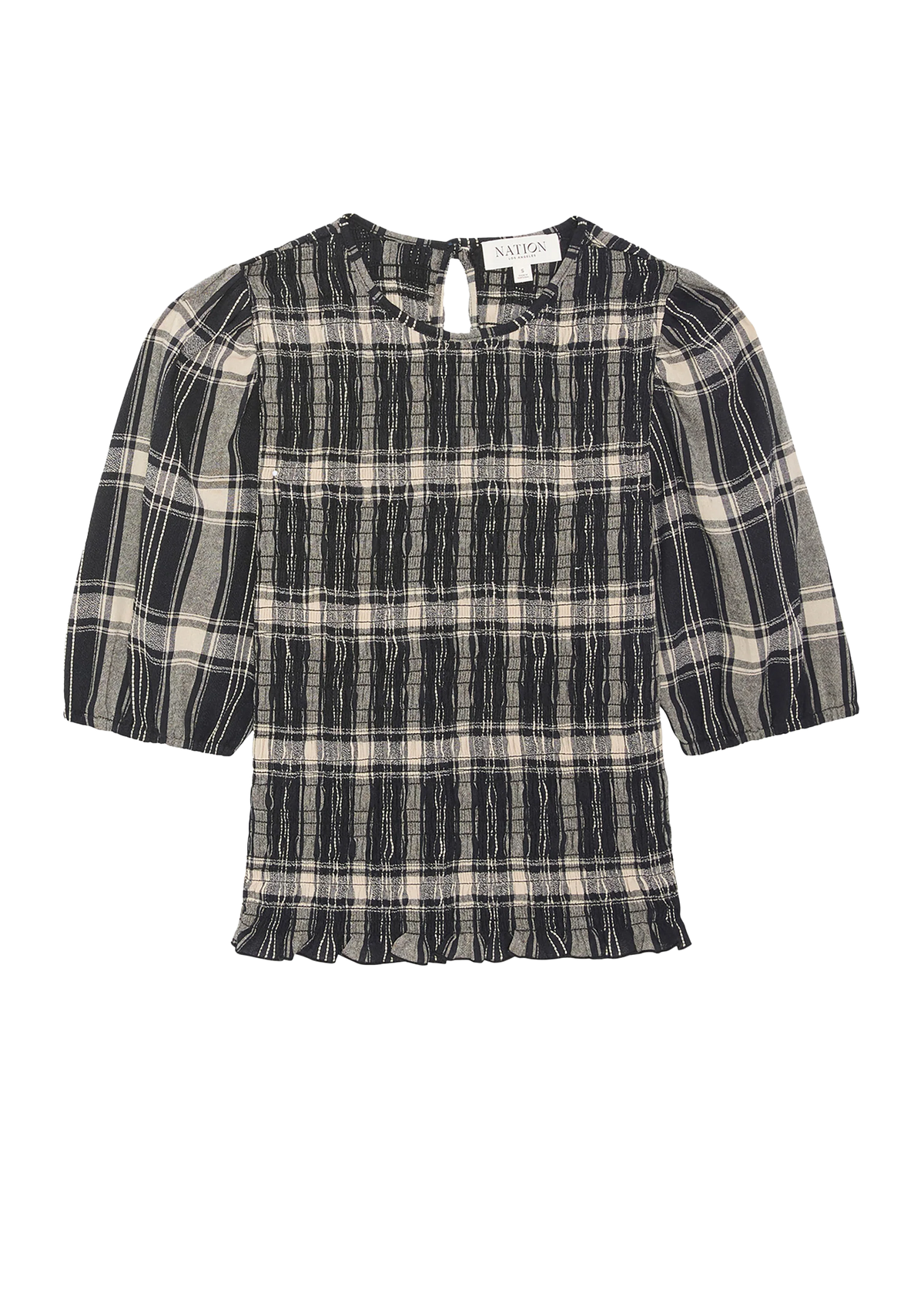 Nation LTD Cheryl Top | Plaid Rigato