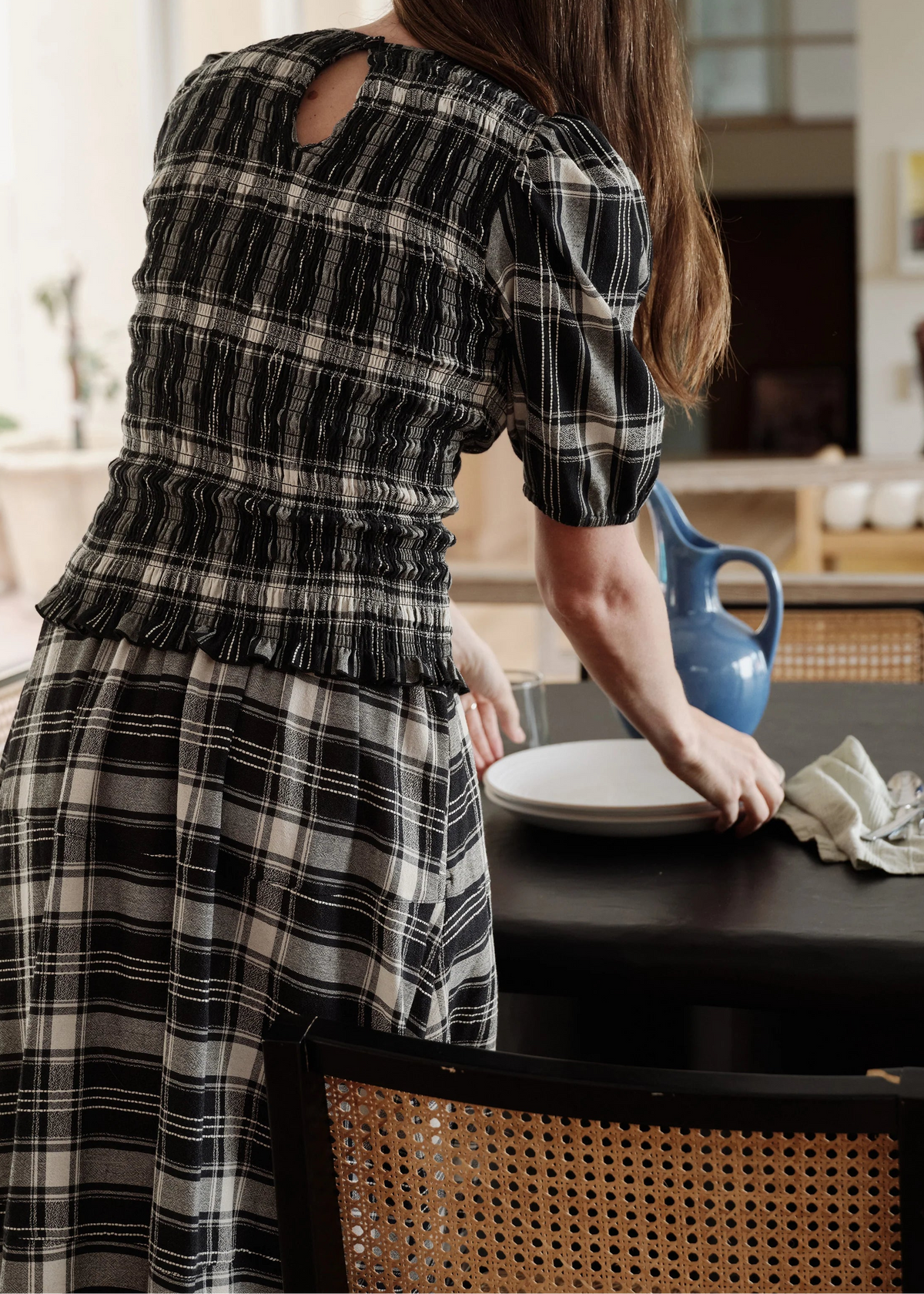 Nation LTD Cheryl Top | Plaid Rigato