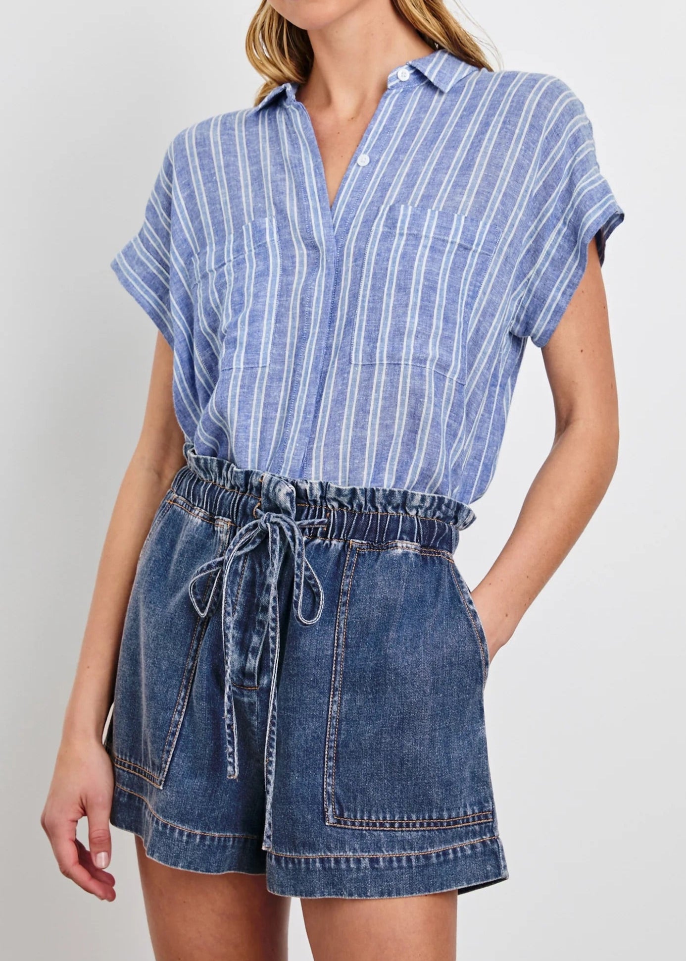 Rails Cito Top | Lake View Stripe