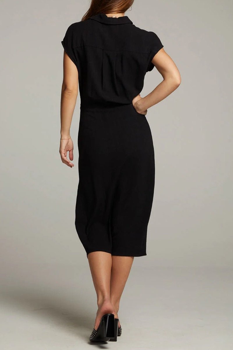 Chaser Atlantic True Black Midi Dress