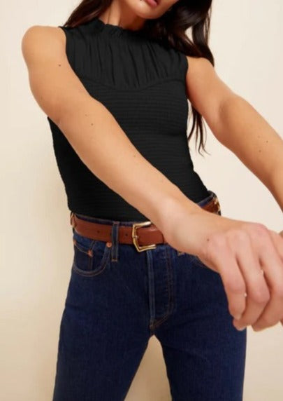 Cynthia Smocked + Layered Tank