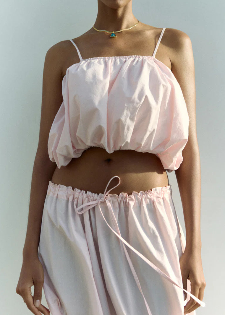 Chan Luu Poplin Column Skirt | Rose Water