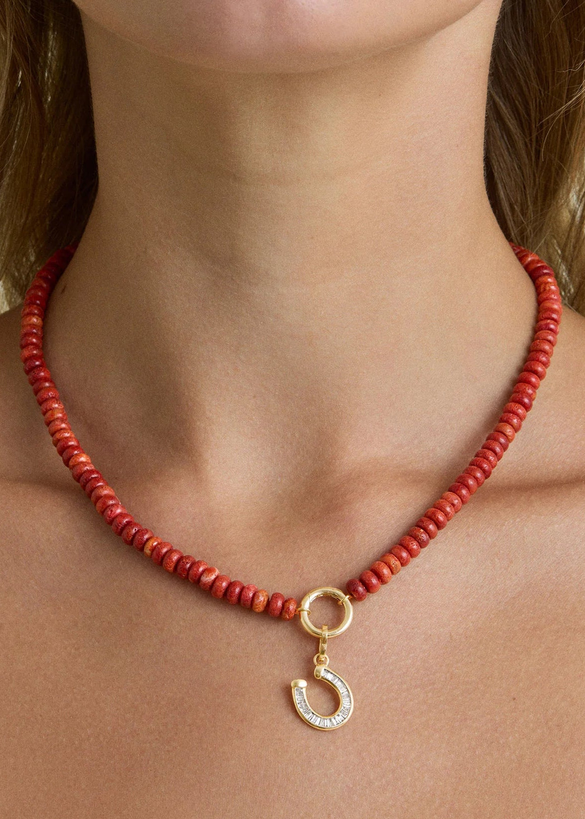 Adina Reyter Charm Enhancing Coral Gemstone Necklace