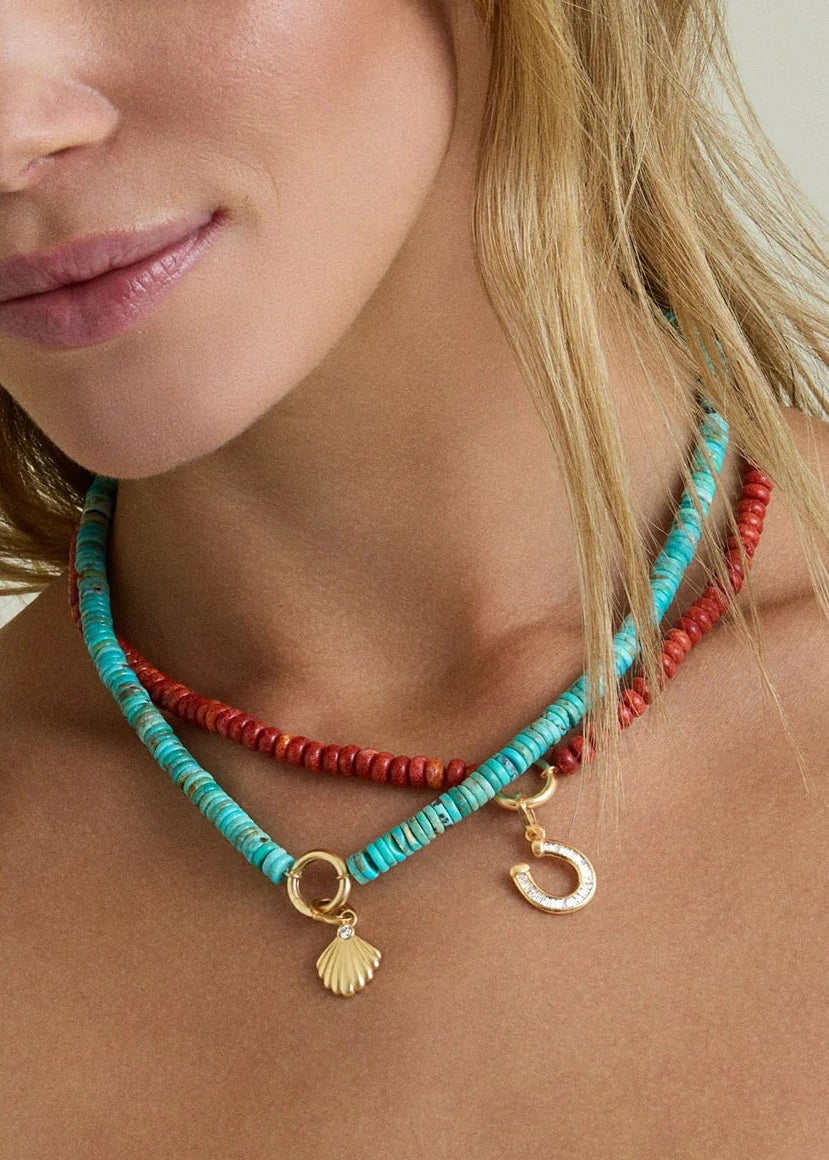 Adina Reyter Charm Enhancing Coral Gemstone Necklace