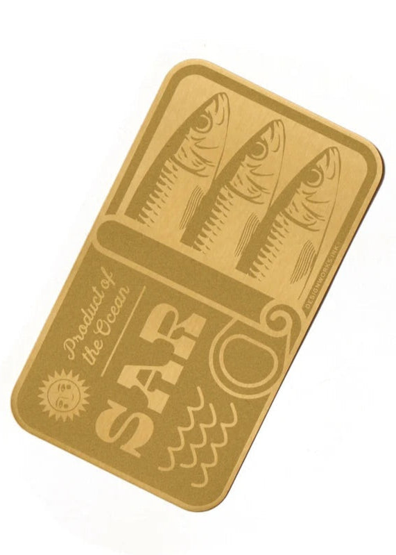 Designworks Ink Brass Bookmark - Sardines