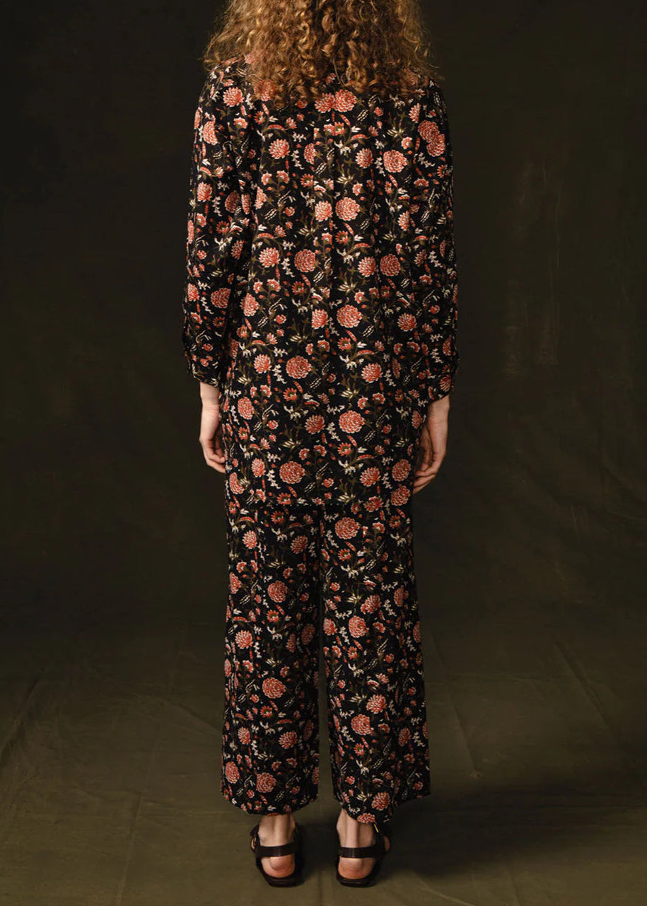 Chan Luu Chrysanthemum Printed Set Ink