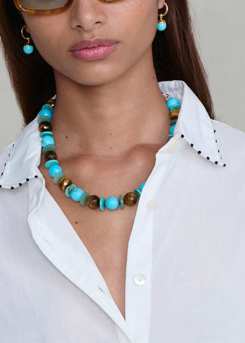 Chan Luu Calla Necklace | Turquoise