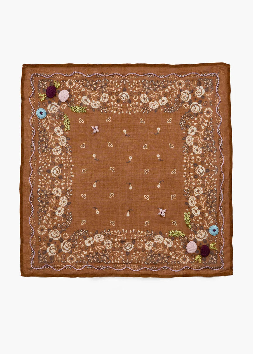 Chan Luu Embroidered Floral Bandana | Hide