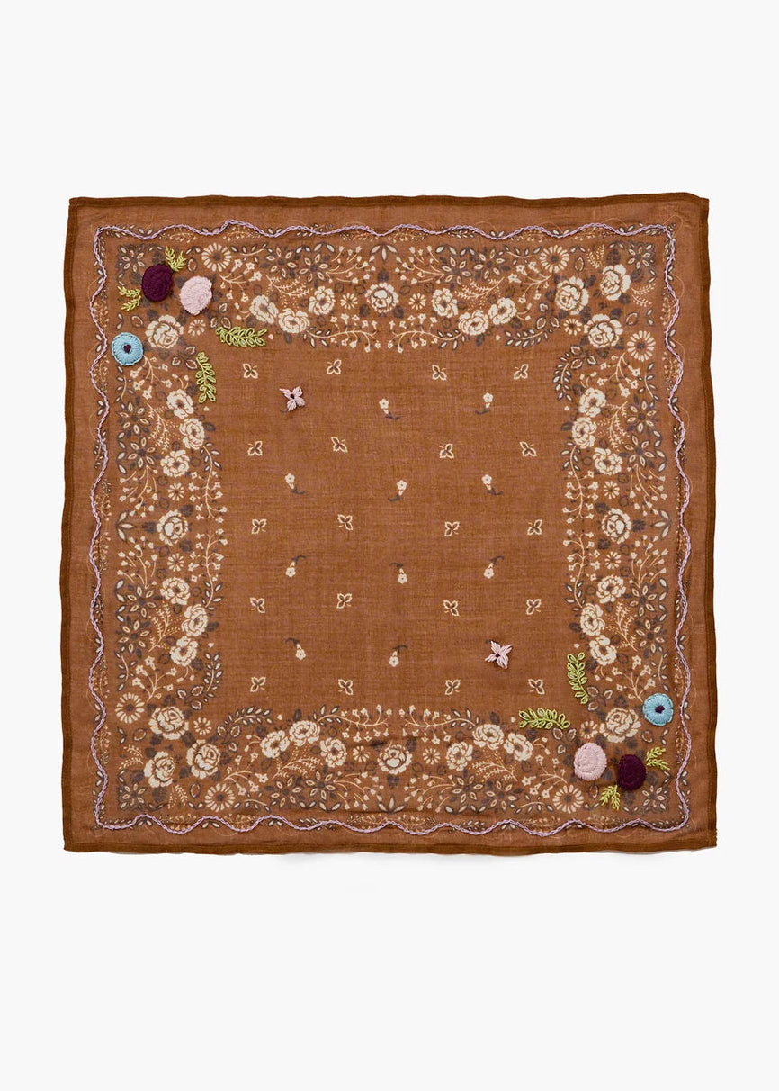 Chan Luu Embroidered Floral Bandana | Hide