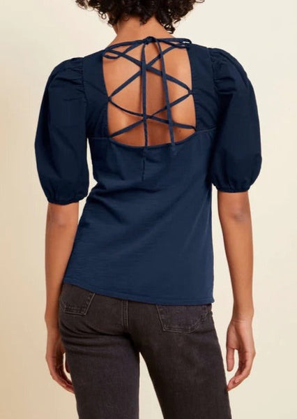 Dominique Lace Up Tee
