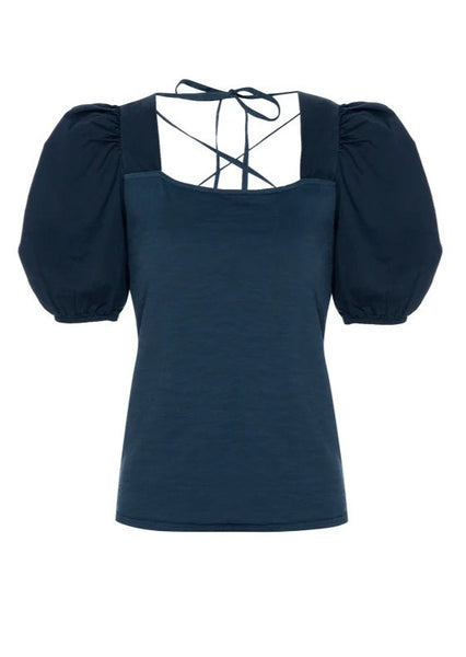 Dominique Lace Up Tee