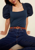 Dominique Lace Up Tee