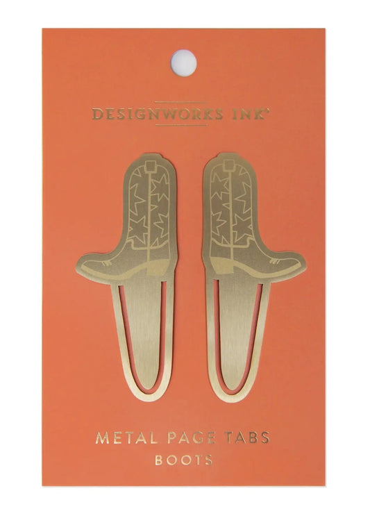 Designworks Ink Brass Page Tabs | Boots