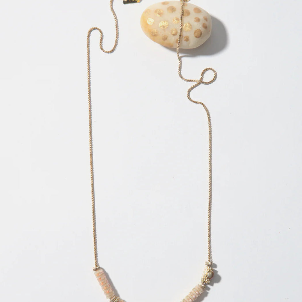 Iwona Ludyga Dove Five Woven Bead Necklace