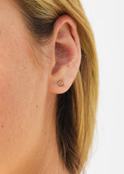 Adina Reyter 14k Gold London Pavé Diamond 3D Spike Post Earrings