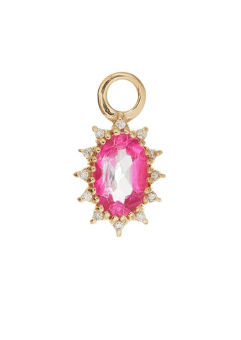 The Diana Charm With Pink Topaz