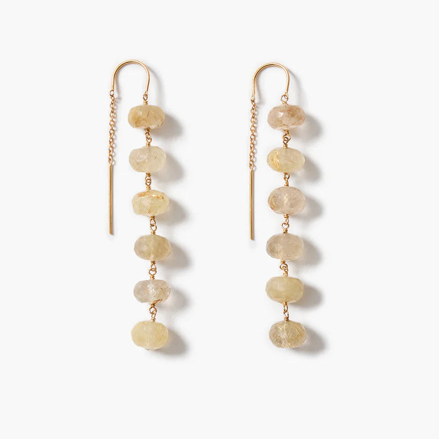 Chan Luu Ladder Earrings | Rutilated Quartz