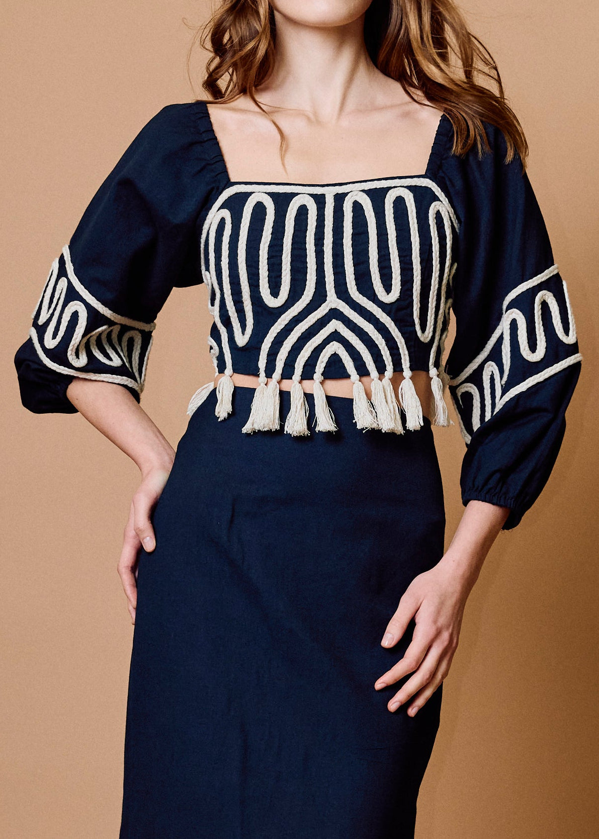 Cleobella Etta Top | Black Ivory
