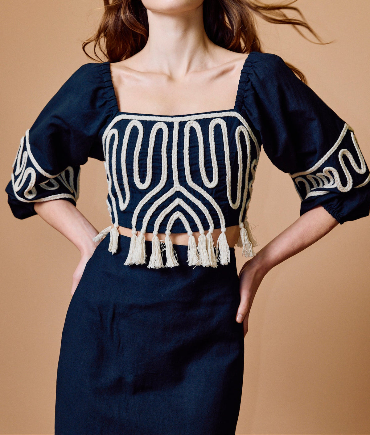 Cleobella Etta Top | Black Ivory