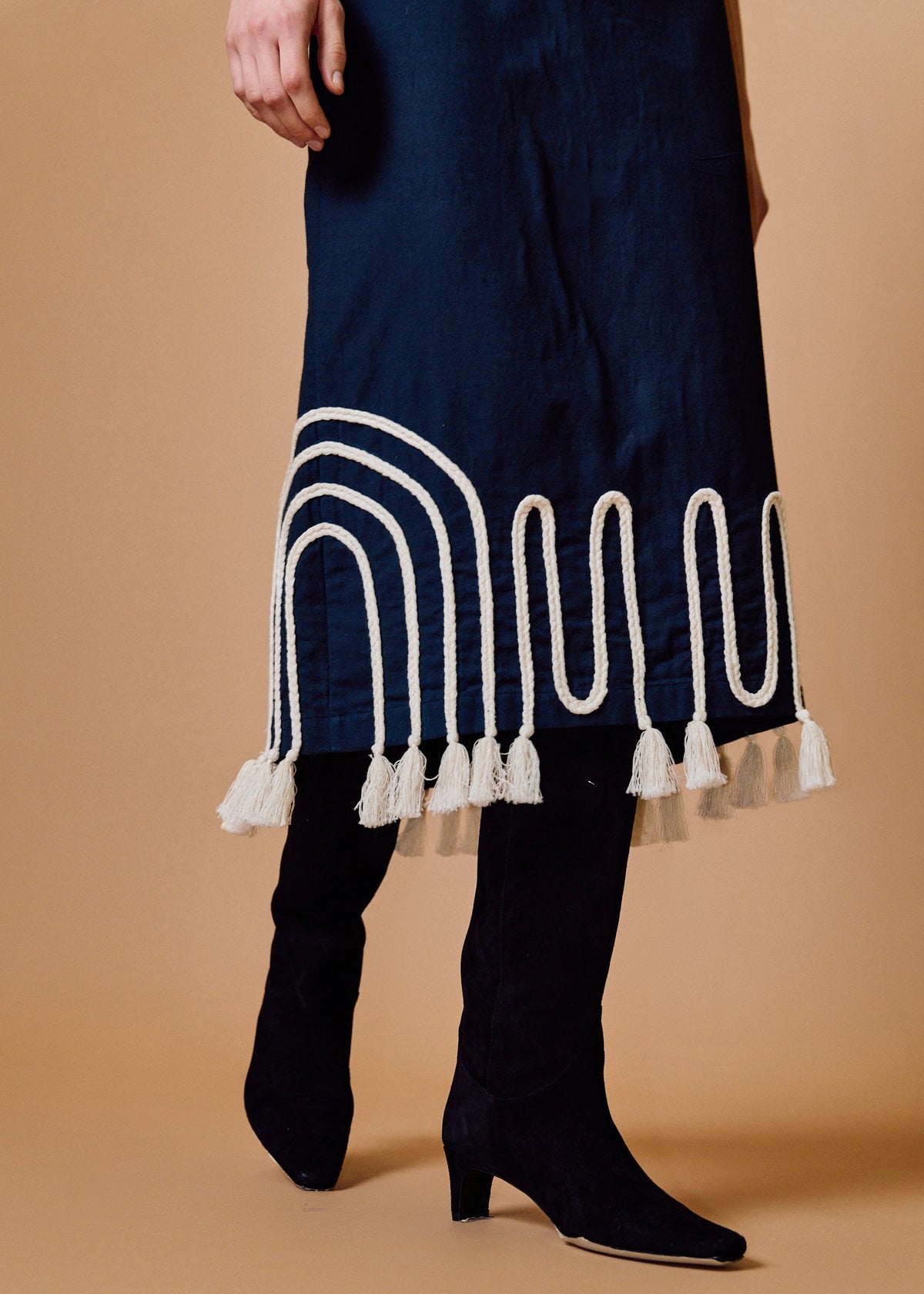 Cleobella Lola Midi Skirt | Black Ivory