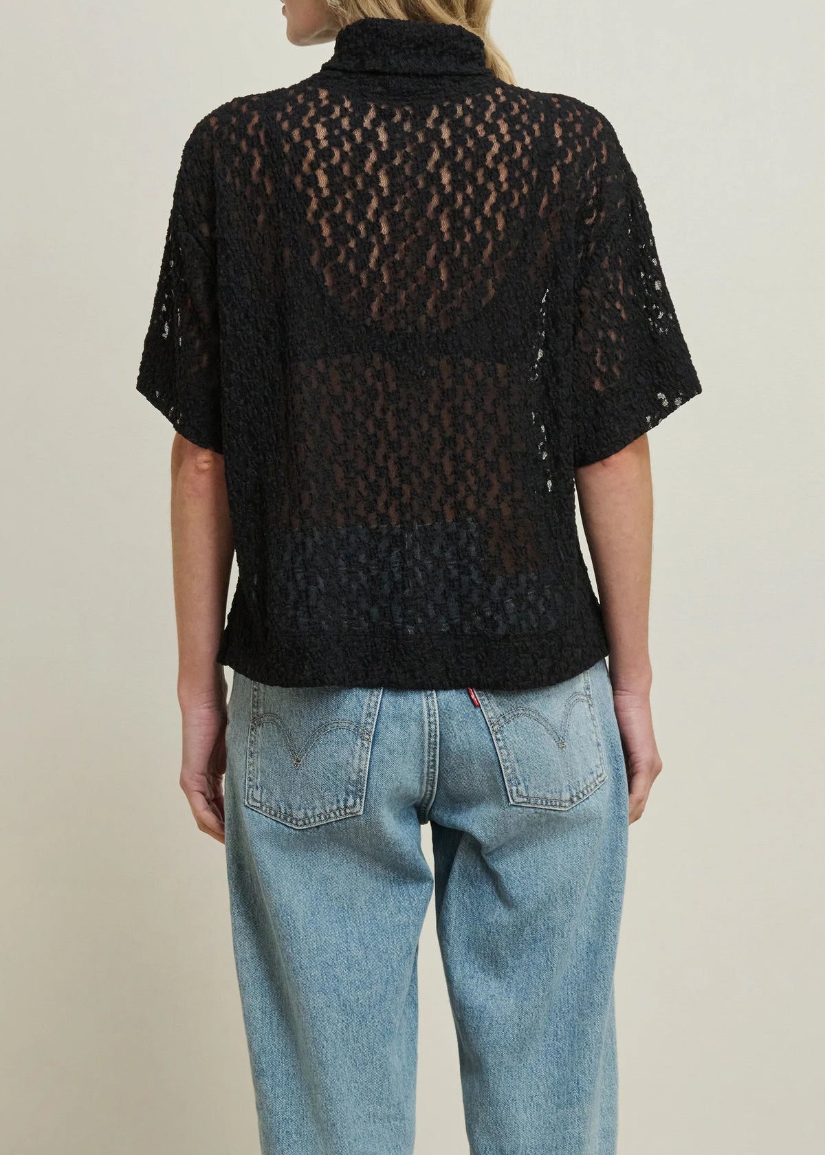 Nation LTD Fable Lace Turtleneck | Black