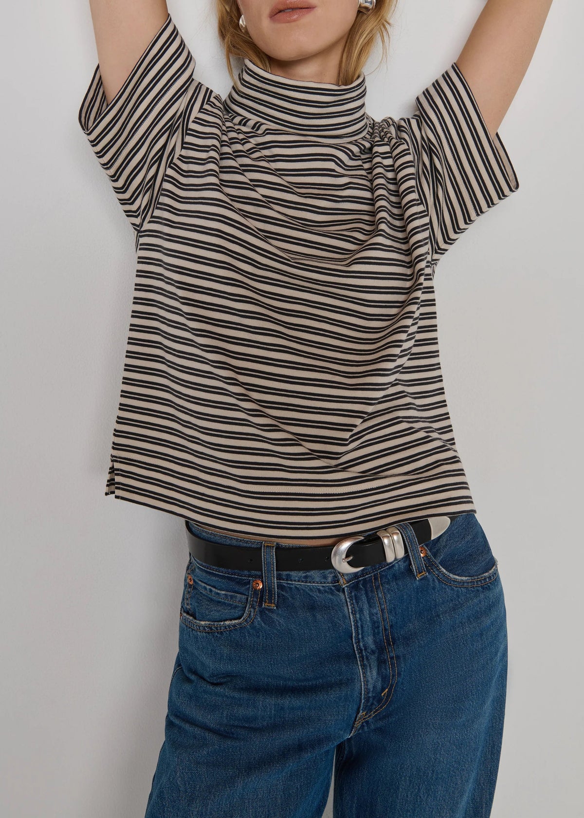 Nation LTD Fable Turtleneck | Vintage Yarn Dye Stripe