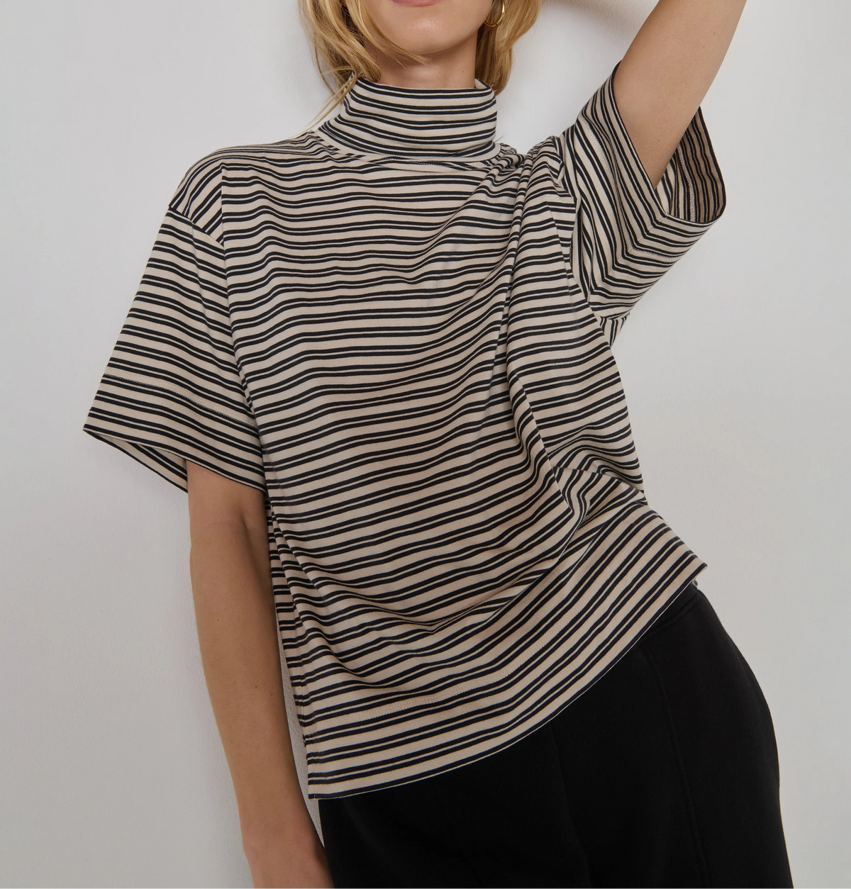 Nation LTD Fable Turtleneck | Vintage Yarn Dye Stripe