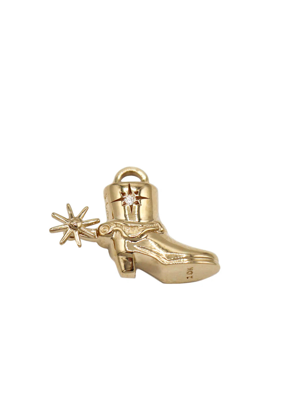 SCOSHA The Spur Spin Charm in 10k Gold
