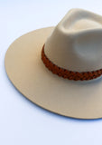 Leon Hat in Oatmeal + Cuoio