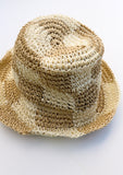 Sadie Bucket Hat in Natural Tan Checkered