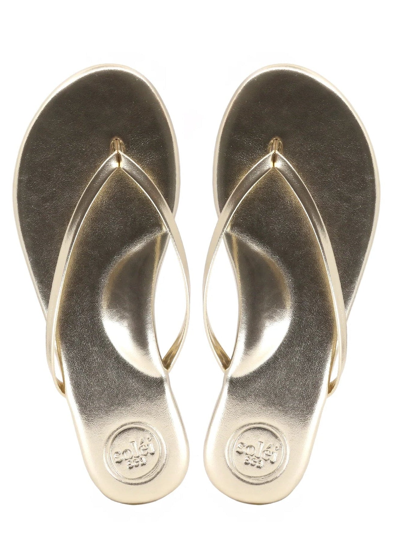 Solei Sea Indie Classic Thin Strap Sandal | Gold