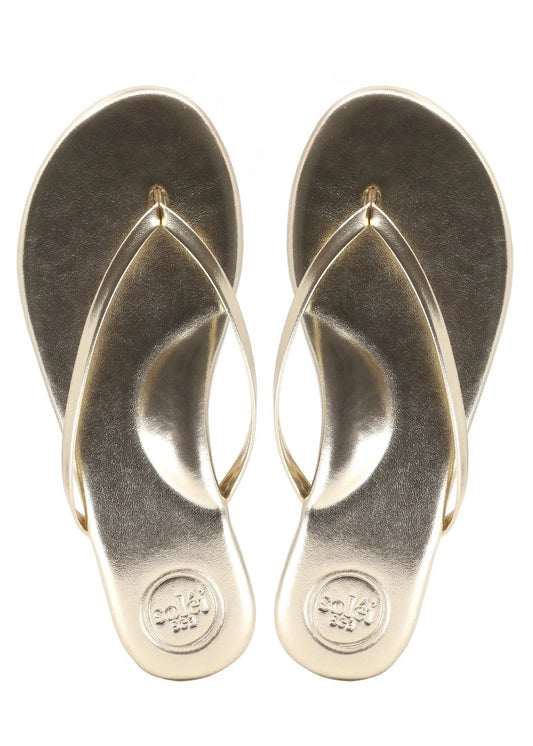 Solei Sea Indie Classic Thin Strap Sandal | Gold