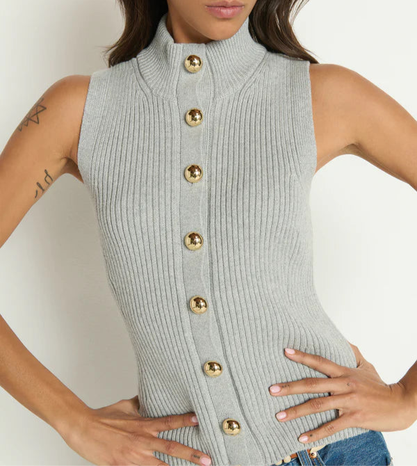 Nation LTD Ira Sweater Vest | Heather Grey