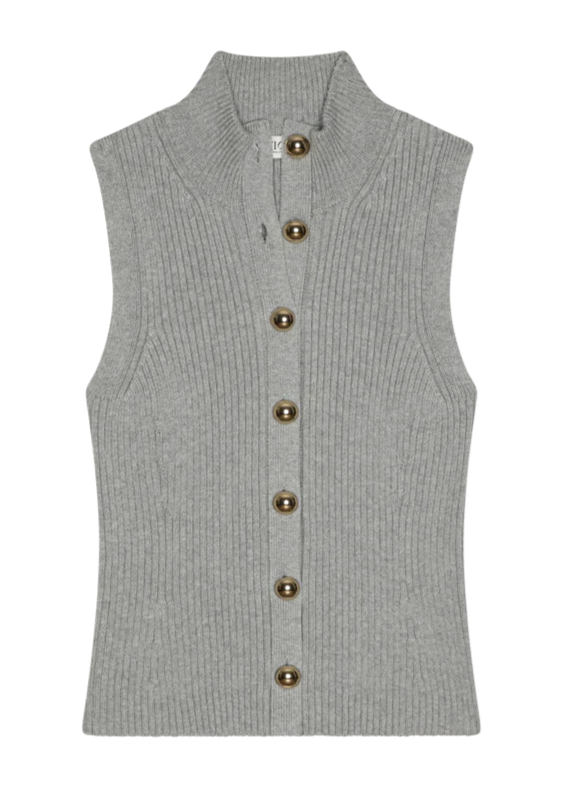 Nation LTD Ira Sweater Vest | Heather Grey
