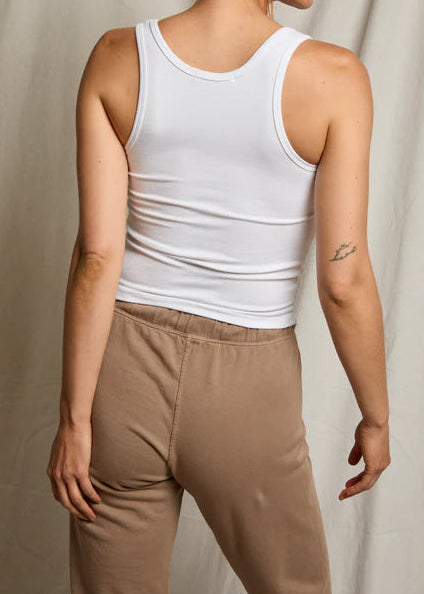 Perfect White Tee London Ribbed Tank | White
