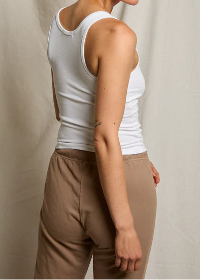 Perfect White Tee London Ribbed Tank | White