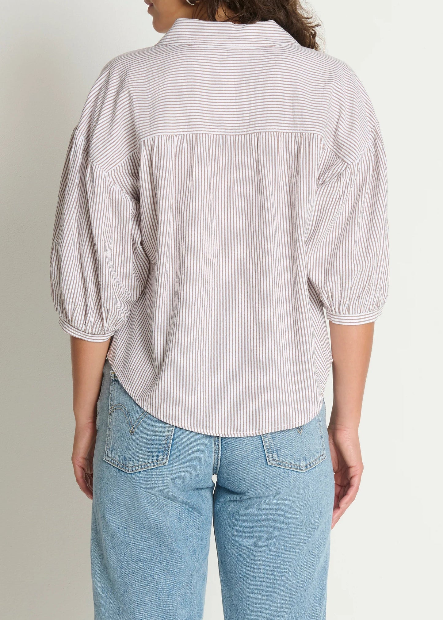 Nation LTD Jaynee Blouse Shirt | Praline Stripe