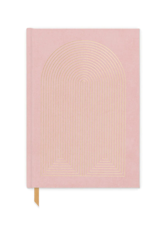 Designworks Ink Hard Cover Suede Cloth Journal With Pocket | Radiant Rainbow