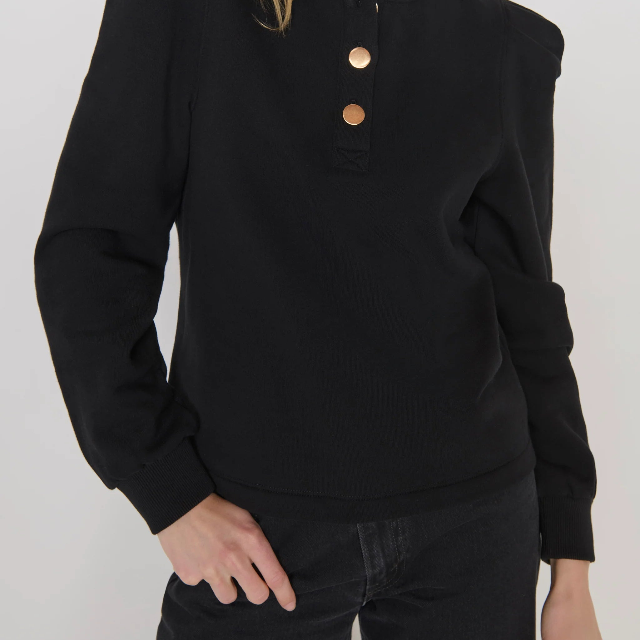 Nation LTD Jessie Sweatshirt | Jet Black