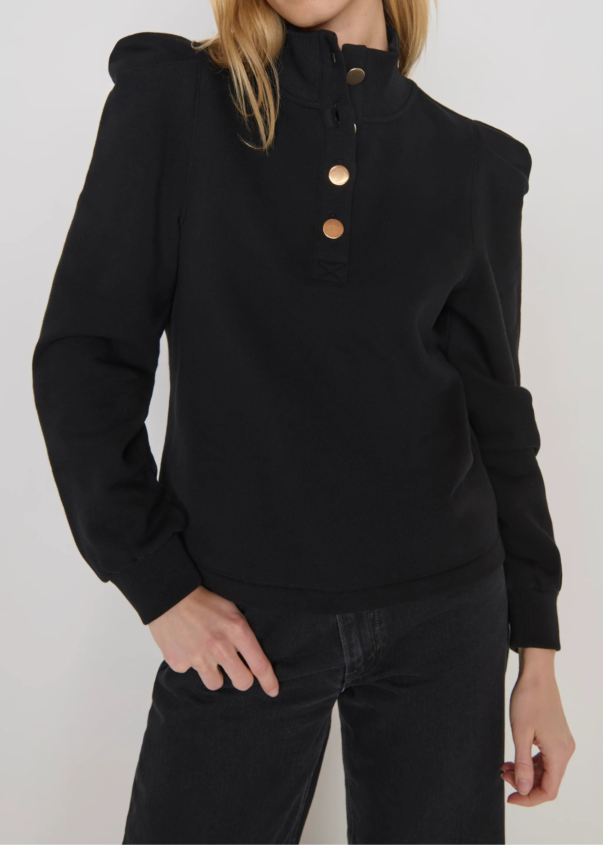 Nation LTD Jessie Sweatshirt | Jet Black